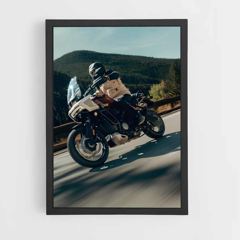 Poster Aventure à Moto – affiche Harley-Davidson (vue 2)